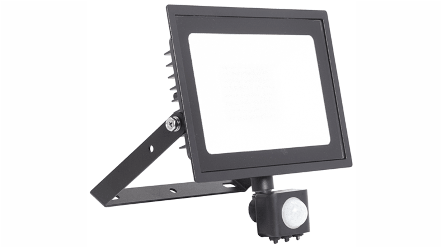 4lite UK AEDELED, Security Floodlight, 50 W, 4400 lm, IP44 PIR, 240 V