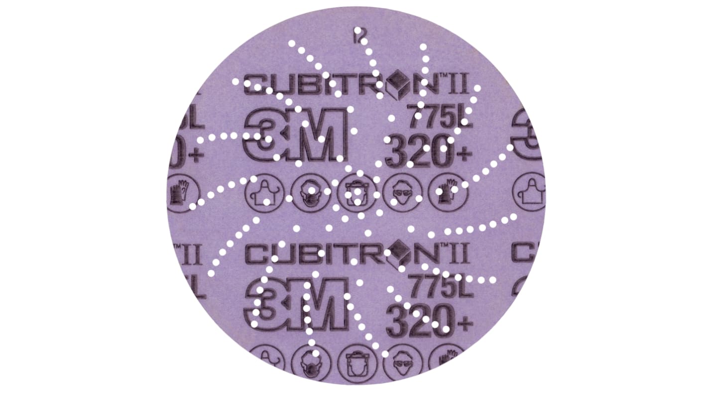 3M 3M Xtract Cubitron II Film Disc 775L Ceramic Sanding Disc, 127mm, 320+ Grade, 320+ Grit, Xtract, 50/250 in pack