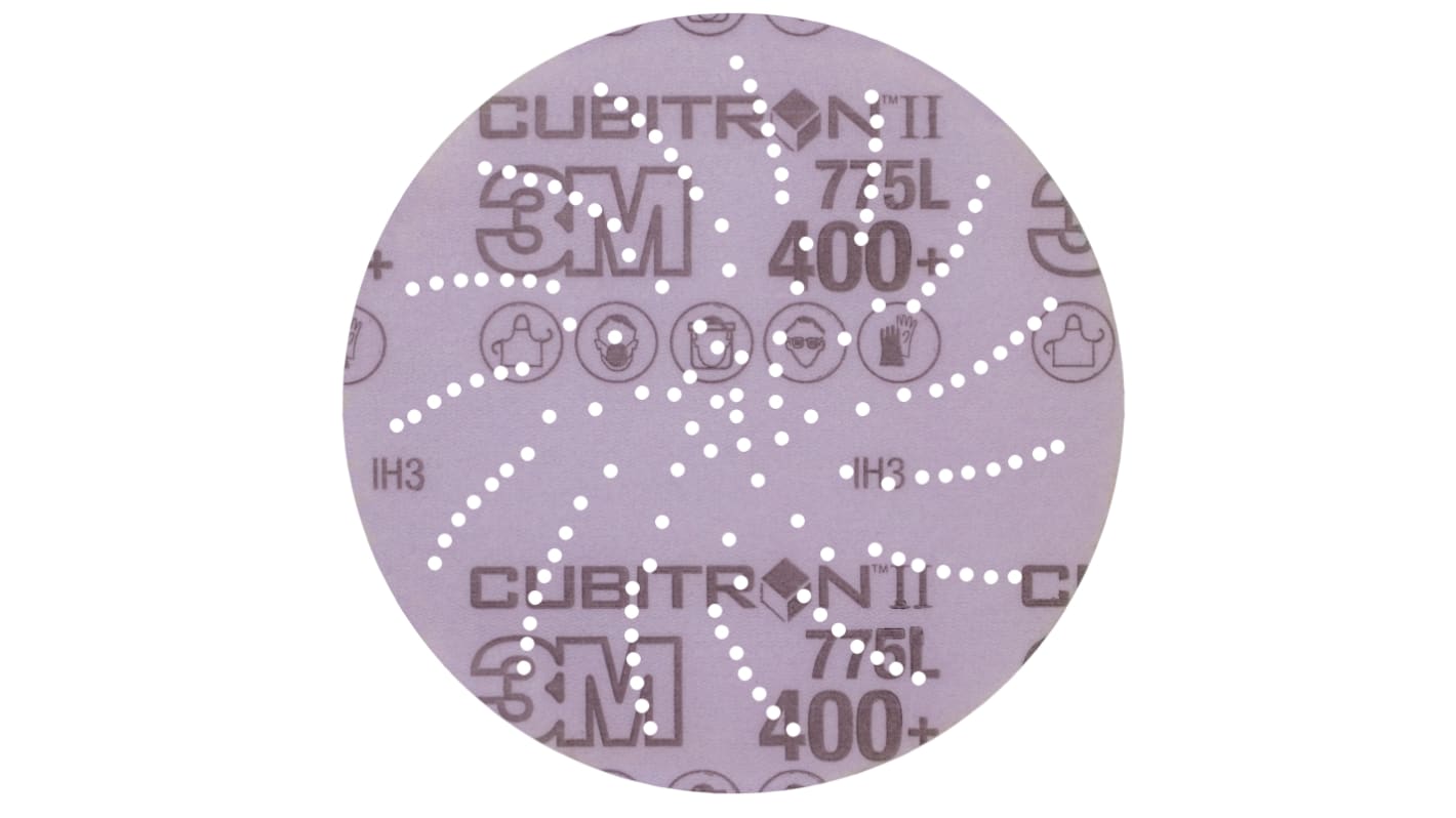 3M 3M Xtract Cubitron II Film Disc 775L Ceramic Sanding Disc, 127mm, 400+ Grade, 400+ Grit, 50/250 in pack