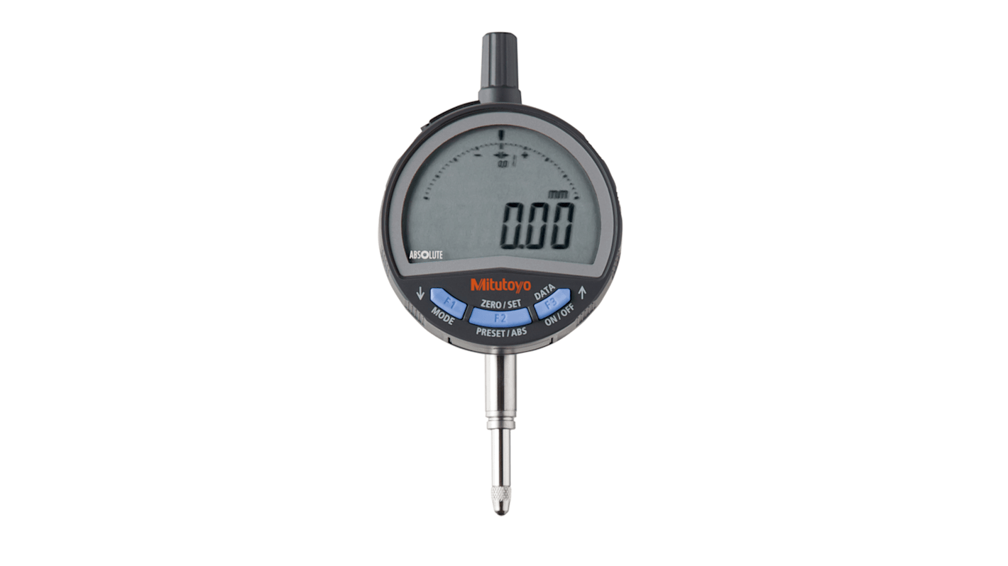 Indicador digital de émbolo Mitutoyo 543-710B, calibrado UKAS, , 12,7 mm, precisión 0,02 mm