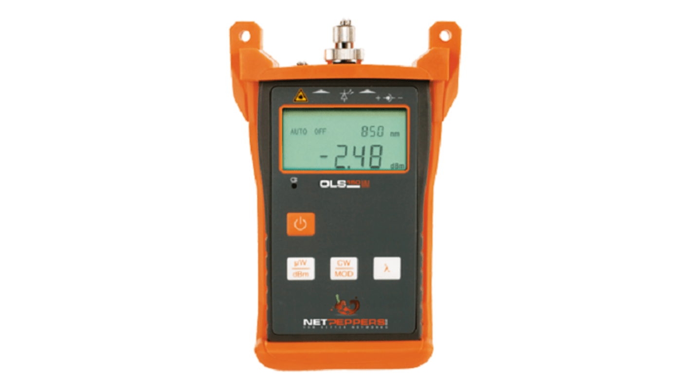 Netpeppers OLS 150 LWL-Prüfgerät Lichtwellen-Testkit Multimode 850/1300nm FC/PC