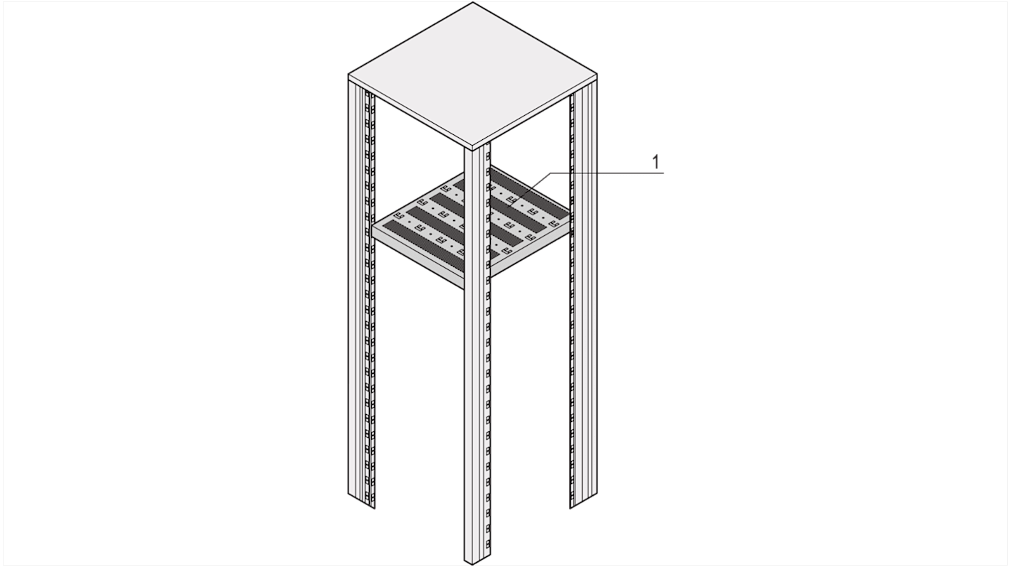 nVent SCHROFF Eurorack Series Shelf