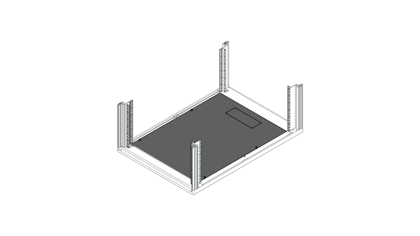 nVent SCHROFF Base Plate, 12U, 553 x 1000mm