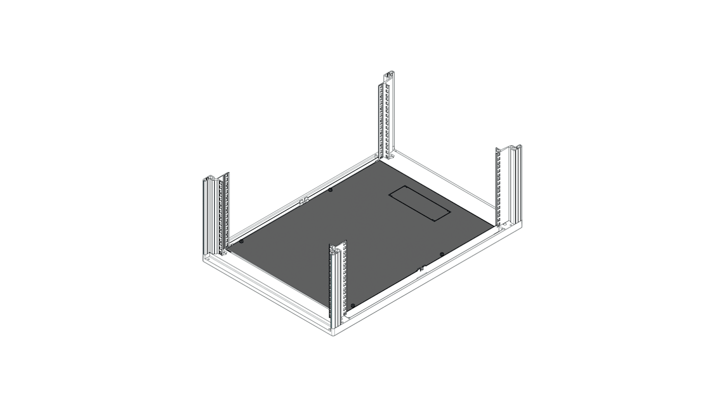 Placa Base 12U nVent SCHROFF, 553 x 1000mm