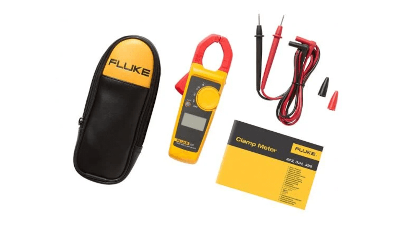 Fluke 323 Clamp Meter, Max Current 400A ac CAT III 600 V, CAT IV 300 V