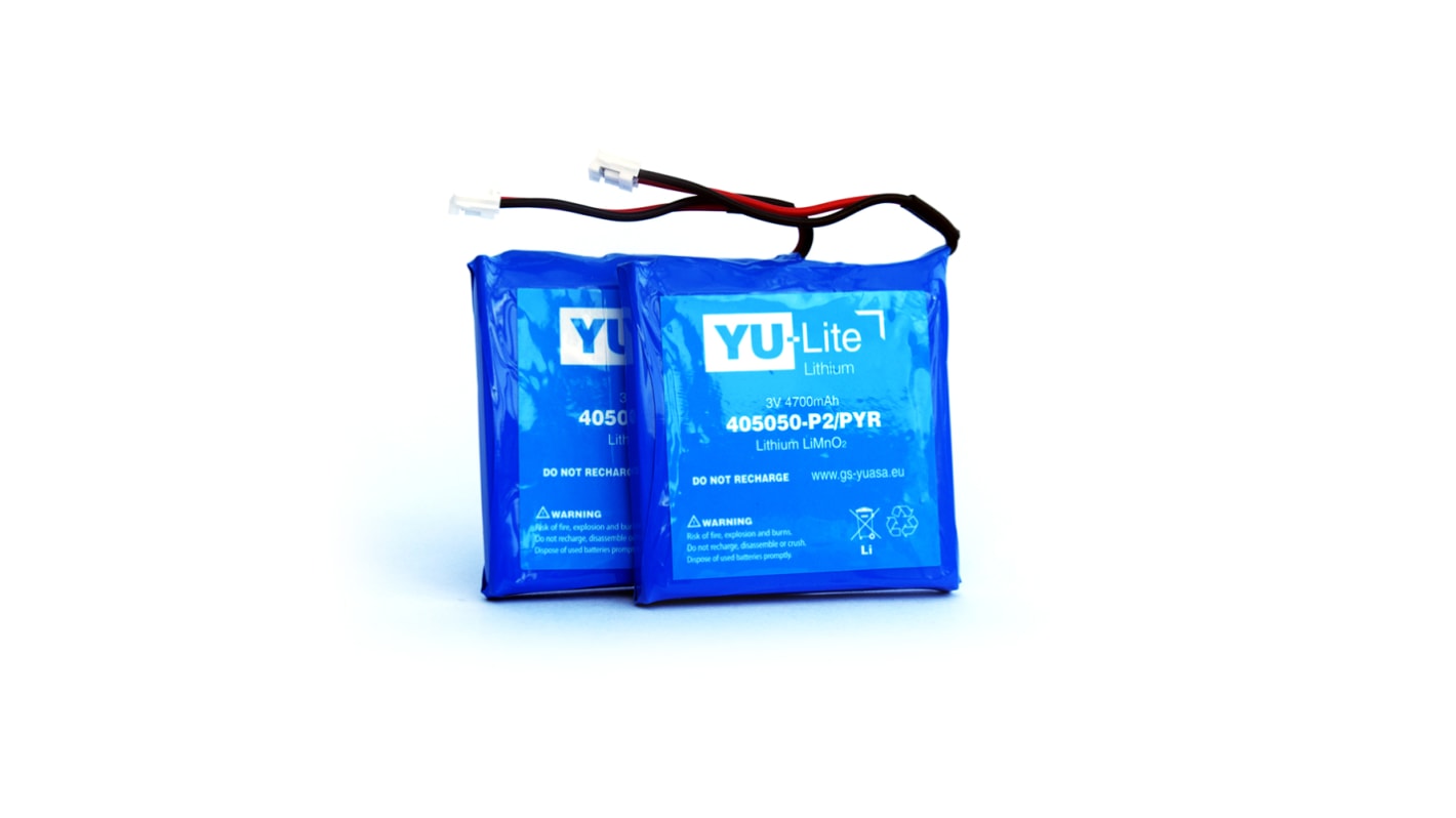 Yuasa 405050-P2/PYR 3 V Lithium Batterie, 3V / 4.7Ah LiMnO2