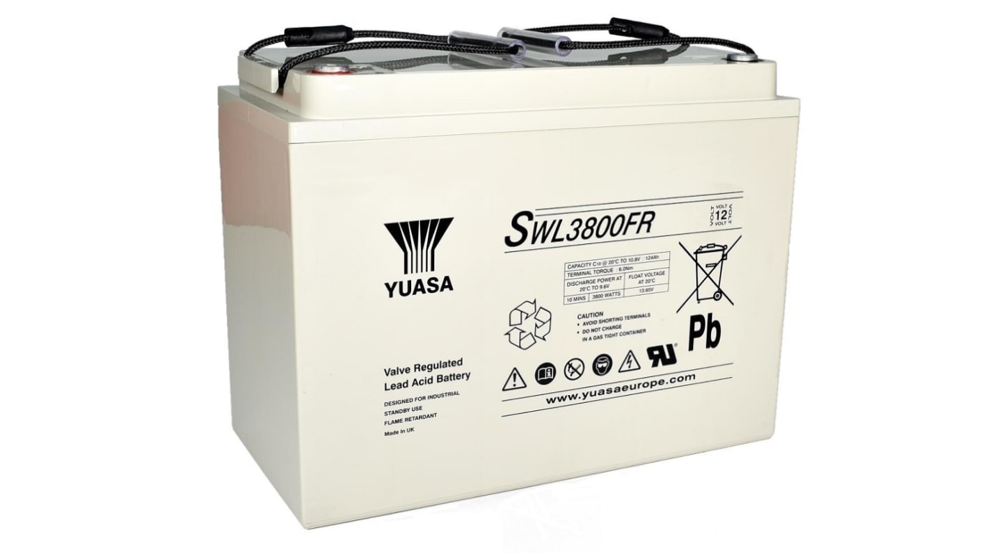 Yuasa 12V135AH密封铅酸电池, VRLA结构, M8接端