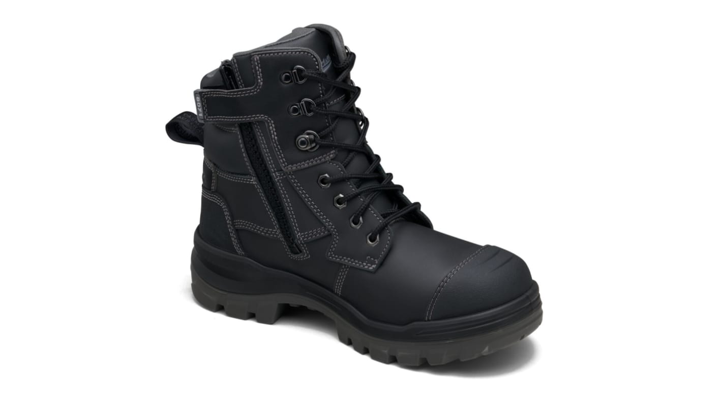 Blundstone 8071 Black Steel Toe Capped Unisex Safety Boot, UK 3, EU 35