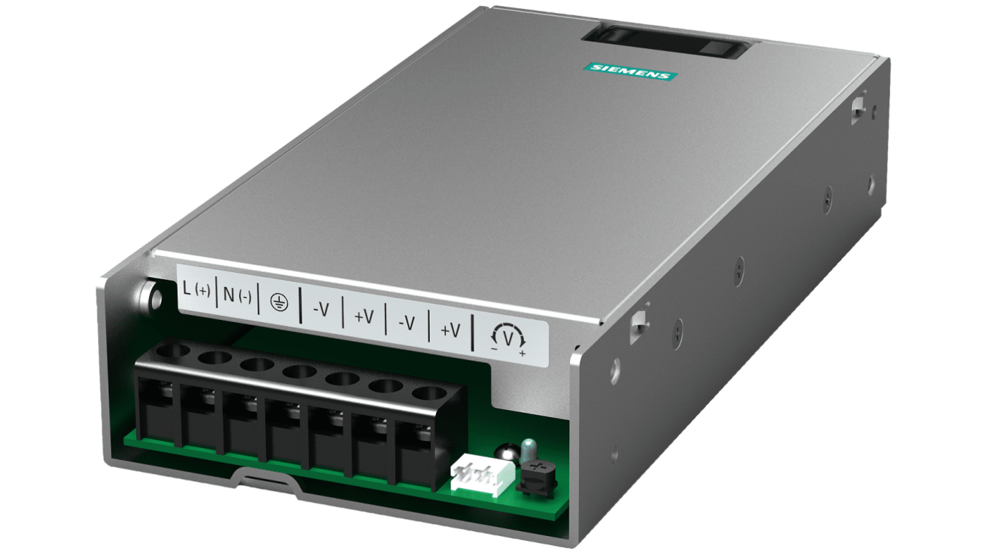 Alimentatore switching Siemens 6EP1334-1LD01, 350W, ingresso 90 → 132 V ac, 180 → 264 V ac, uscita 24V