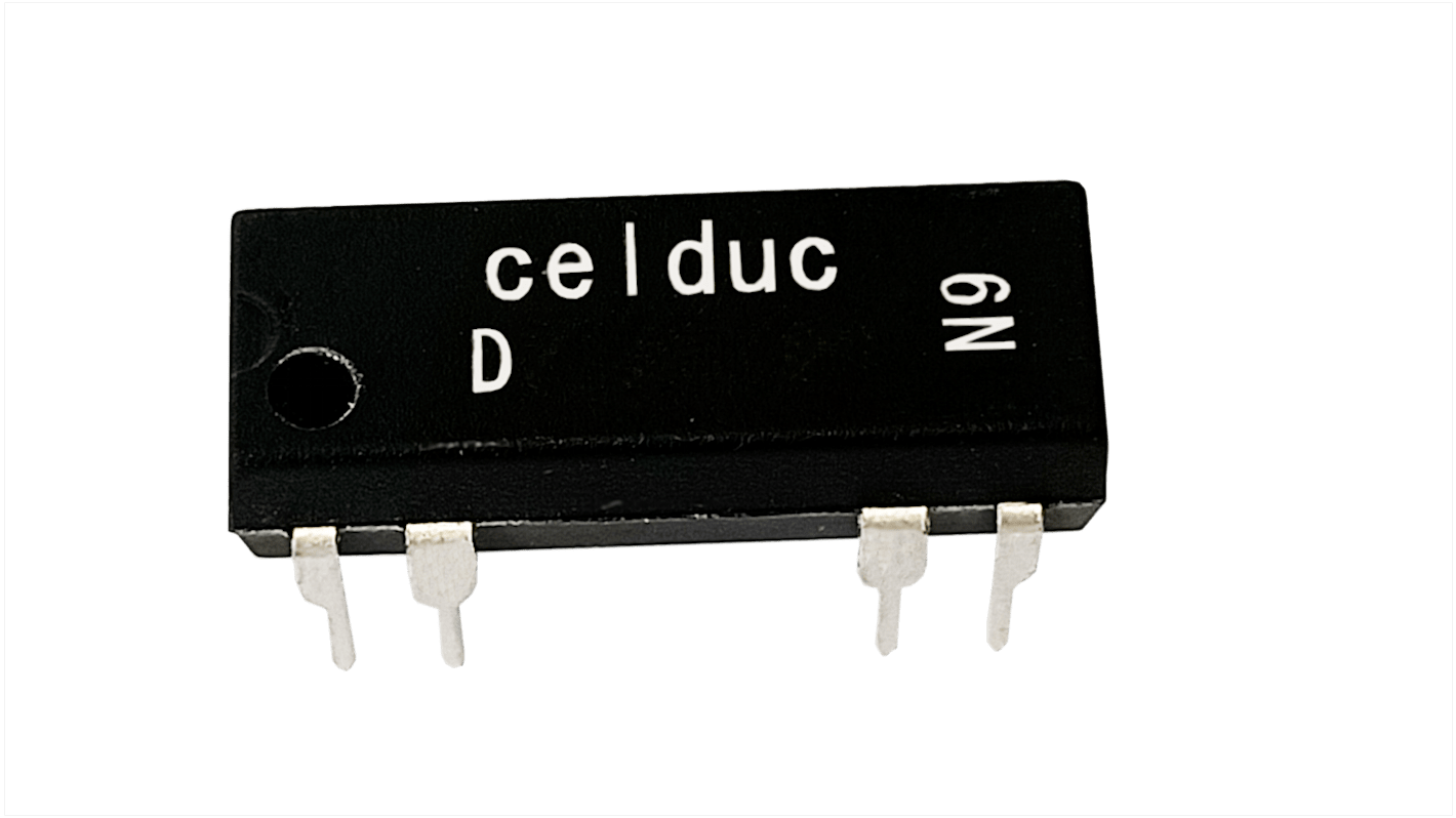 Celduc PCB Mount Reed Relay, 12V Coil, 100V Max, 500 mA Max, 1 kΩ