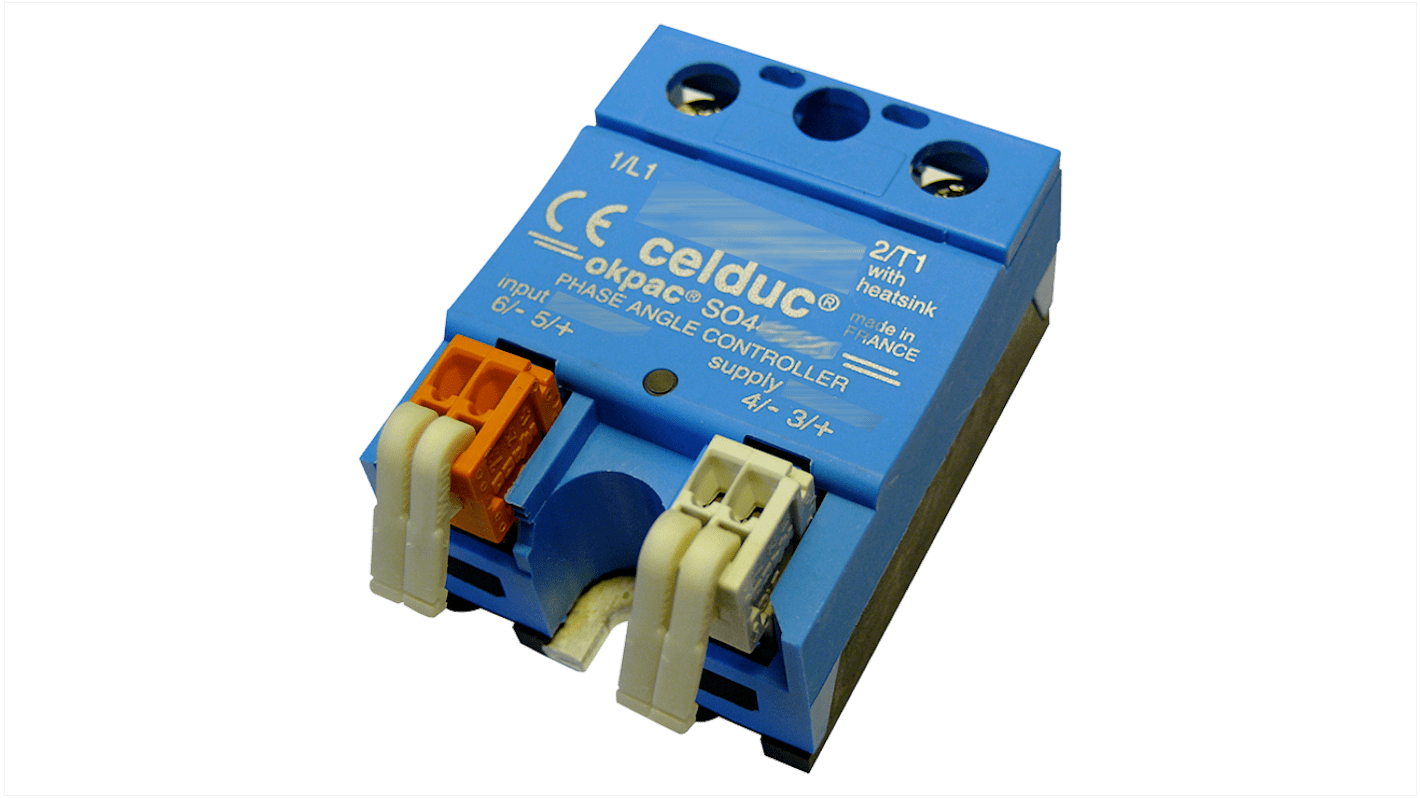 Celduc SO Series Solid State Relay, 50 A Load, Chassis Mount, 480 Vrms Load, 30 Vdc Control