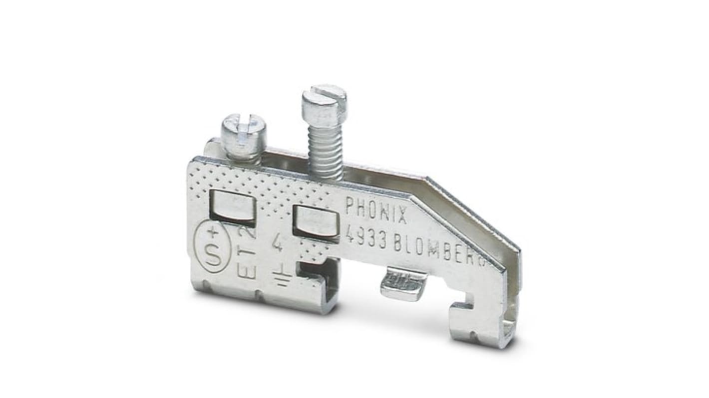 Phoenix Contact MSLK 4 Series Silver Earth Modular Terminal Block, 2.5mm², Single-Level, Screw Termination