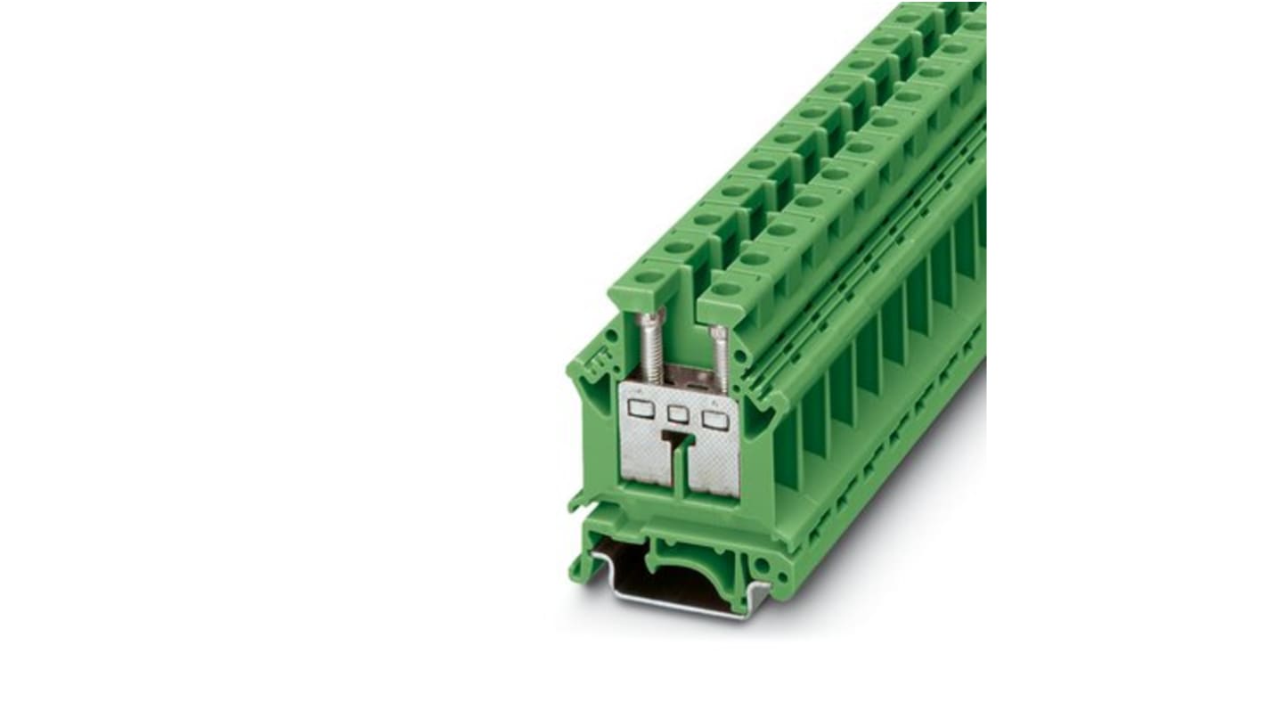 Phoenix Contact 3000570 UK 16 N GN Series Green, 16mm², 1-Level, Screw Termination