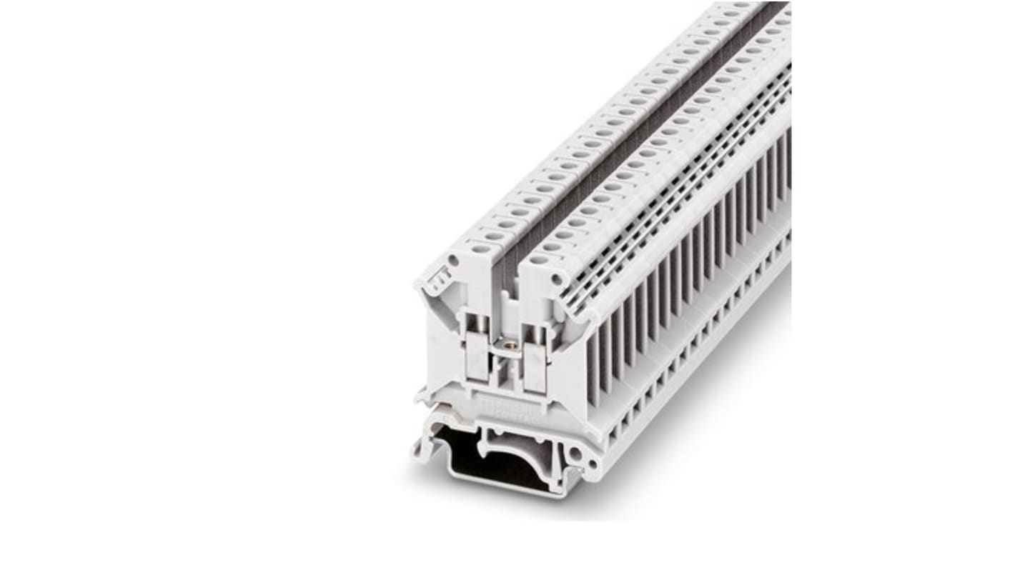 Phoenix Contact 3007327 UK 5 N WH Series White, 4mm², 1-Level, Screw Termination