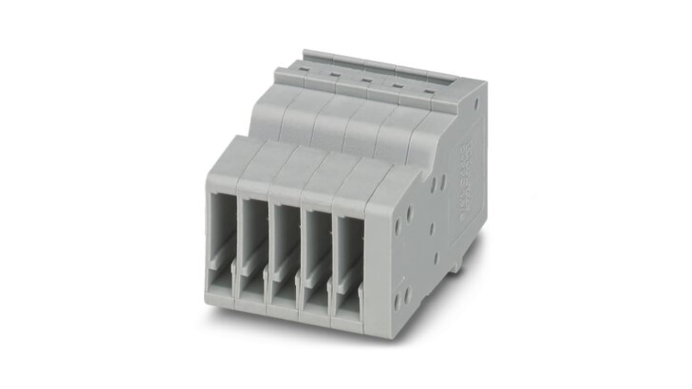 Phoenix Contact PPC 1.5/S/ 5 Series Combi Receptacle for Use with DIN Rail Terminal Blocks, 17.5A