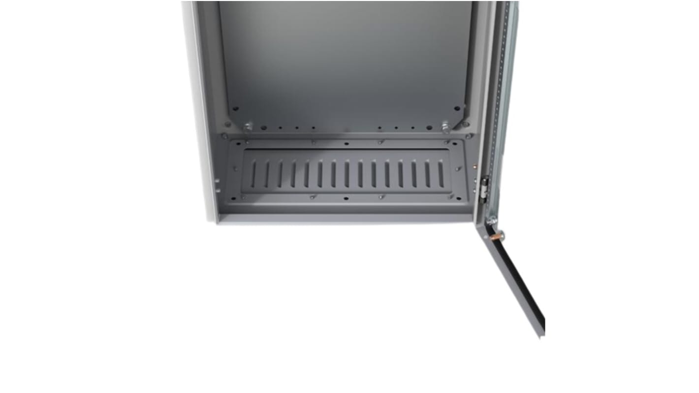 nVent HOFFMAN 低碳钢通风压盖板, RAL 7035, 用于外壳, 128mm长 x 242mm宽, AFR系列