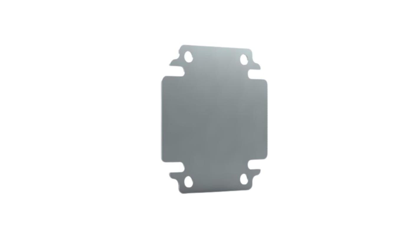 nVent HOFFMAN BMP Series Galvanised Steel Mounting Plate, 600mm W, 200mm L for Use with Enclosures