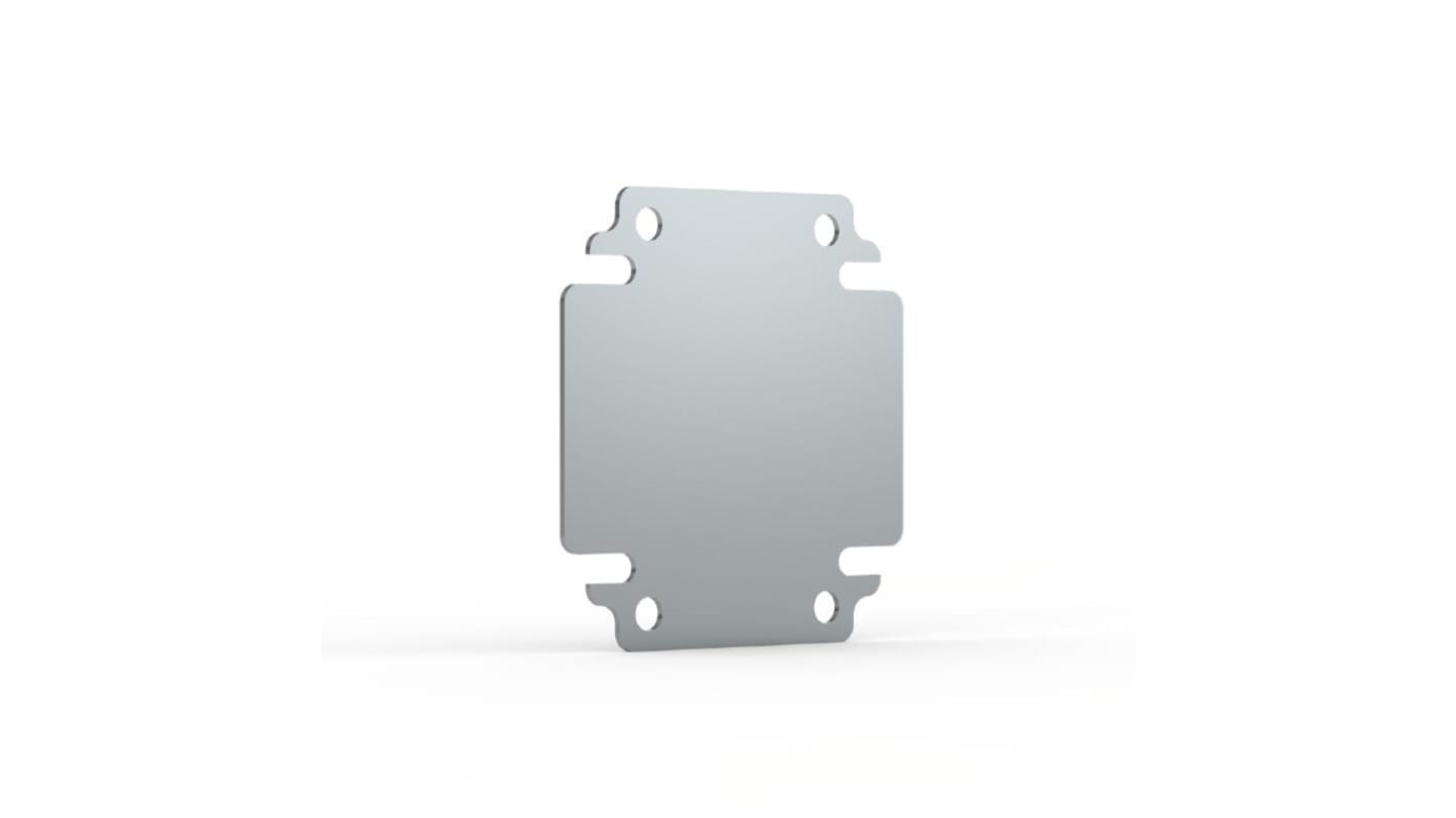 nVent HOFFMAN BMP Series Galvanised Steel Mounting Plate, 400mm W, 400mm L for Use with Enclosures