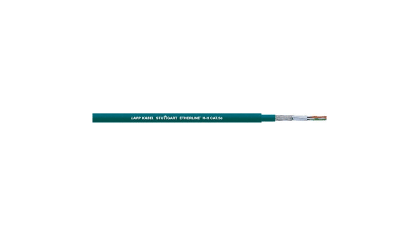Lapp, 100m Cat5e, Light Blue, Tinned Copper Braid, Unterminated