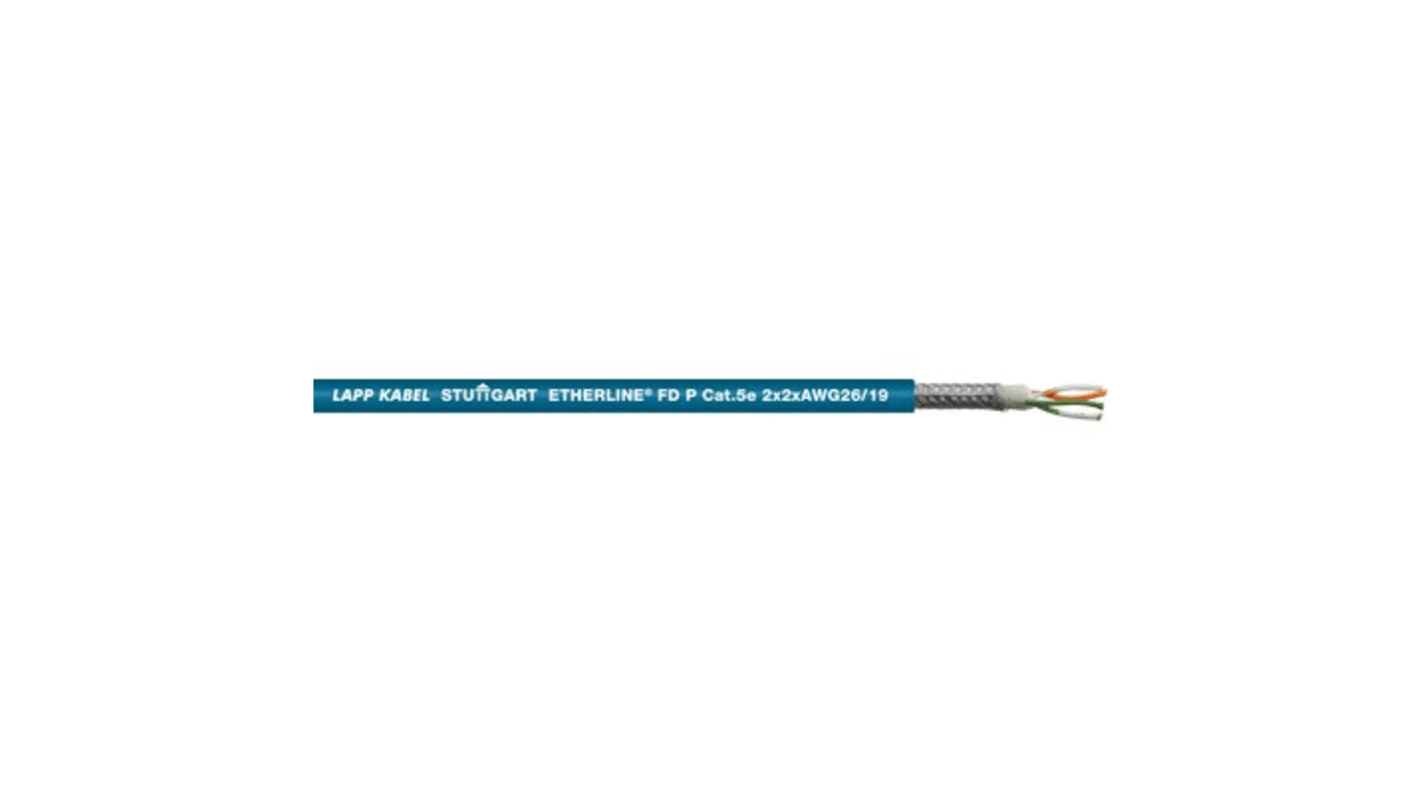 Lapp, 100m Cat5e, Green, Tinned Copper Braid, Unterminated