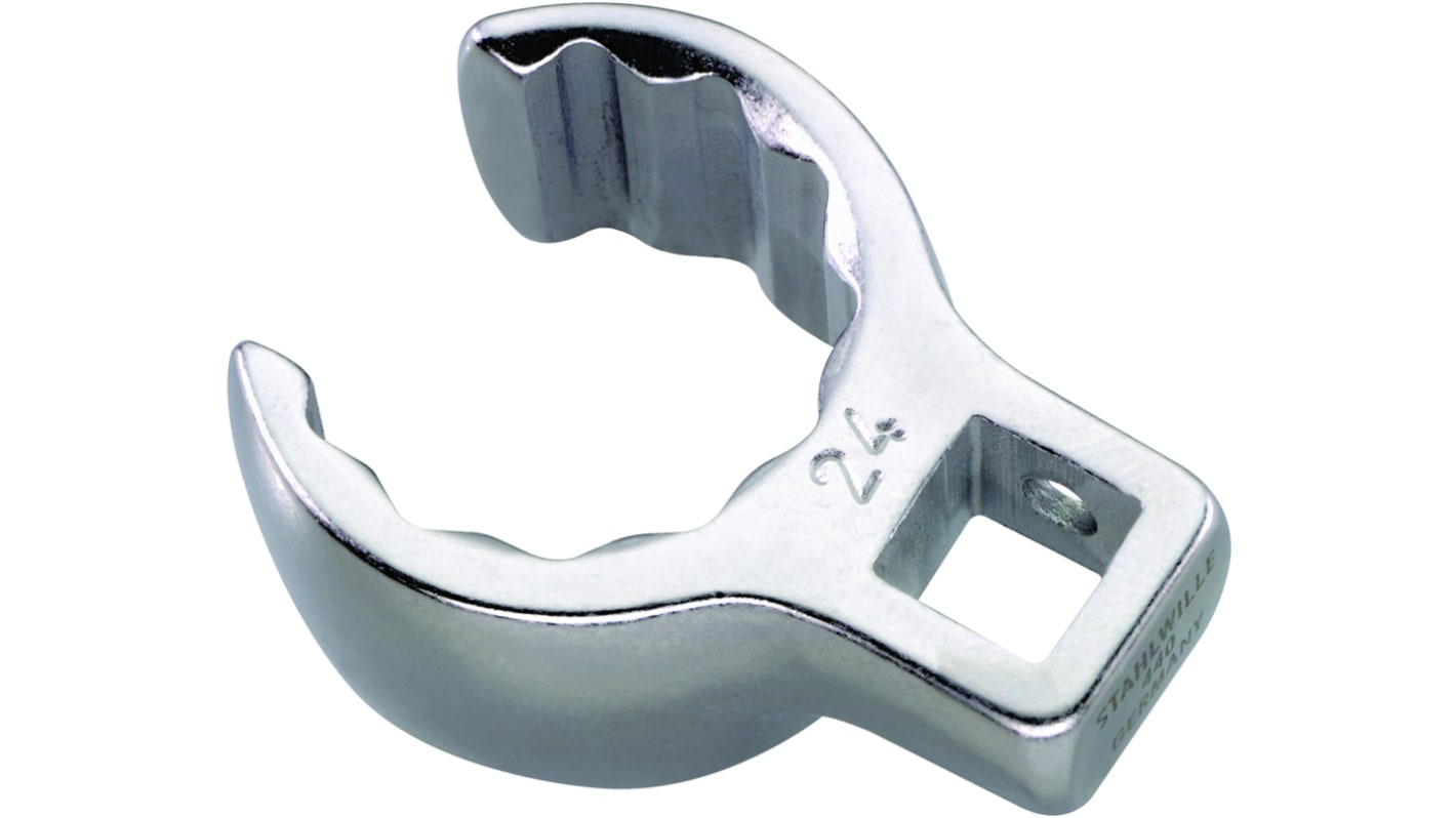 STAHLWILLE 440 Series Crow Foot Crowfoot Wrench, Spanner size 19mm L.40mm, 17 x 19mm Insert, Chrome Plated Finish