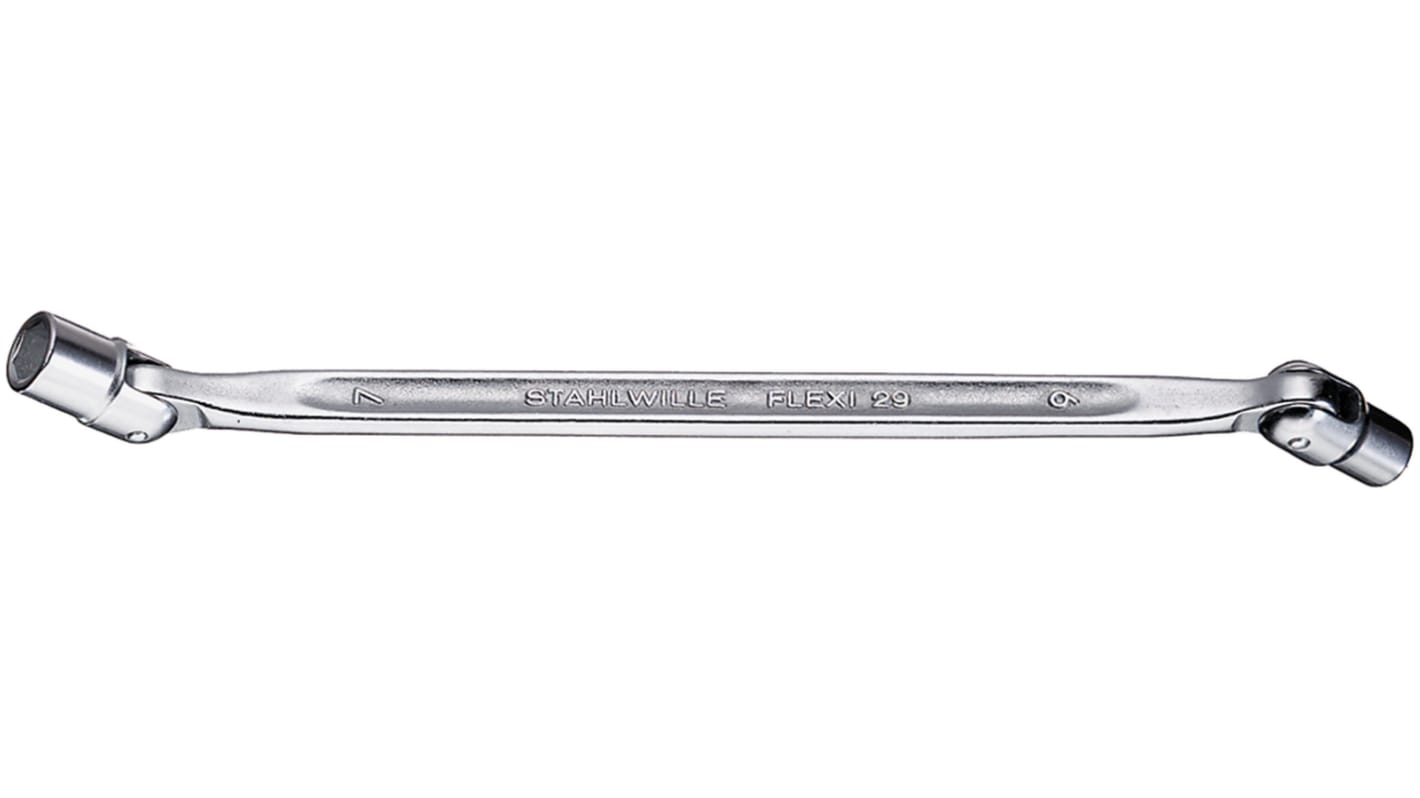 Chiave ad anello STAHLWILLE FLEXI, lungh. 227 mm, bocca poligonale 13mm