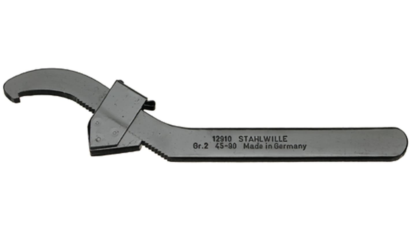 STAHLWILLE 月牙扳手, 铬钒钢, 最大钳口165mm, 最小钳口95mm, 总长265 mm