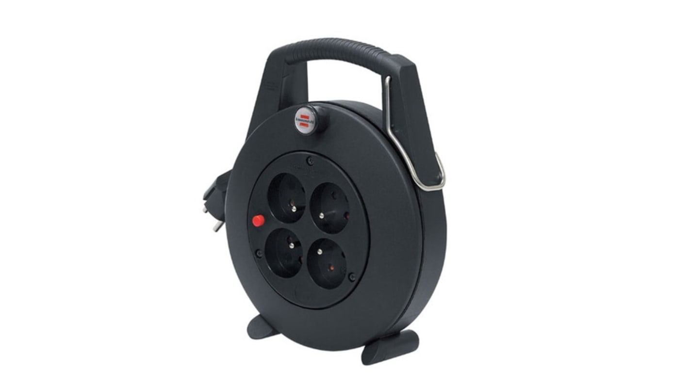 brennenstuhl 5m 4 Socket Type E - French Extension Reel, 230 V, IP20