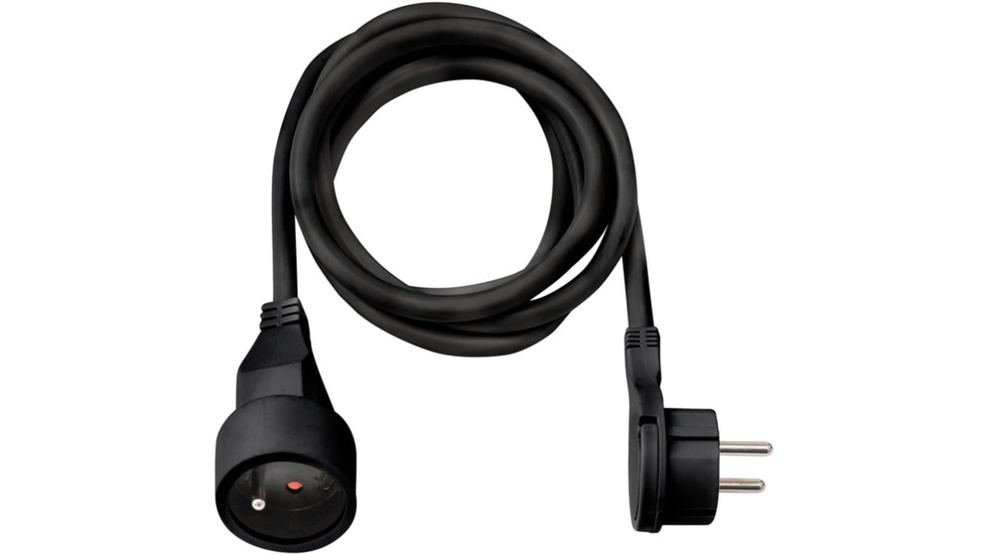 brennenstuhl 3m 1 Socket Type E - French Extension Lead Enclosed Satellite Reel, 230 V, IP20