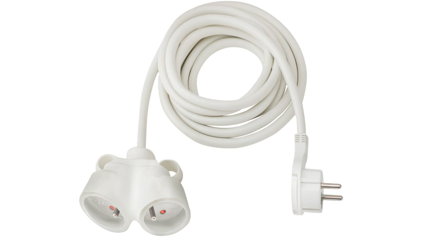 Rallonge électrique brennenstuhl 5m, 2 prise FR 2P+T, 230 V, IP20