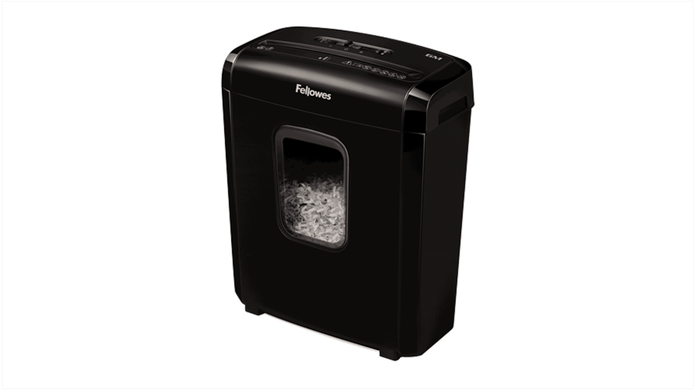 Fellowes Powershred 6M Aktenvernichter, Mini-Ausschnitt, 6 Blatt, 13L