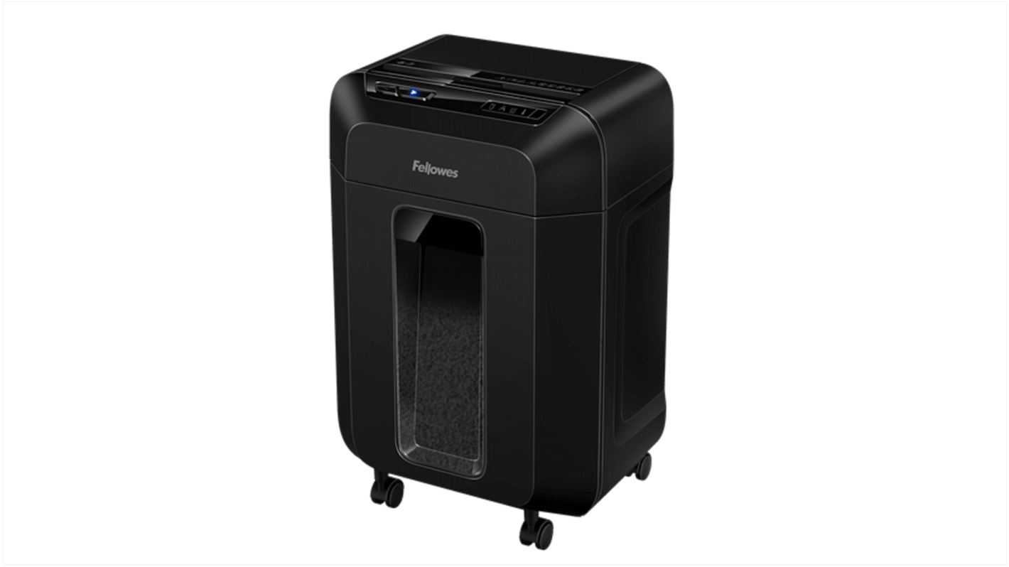 Fellowes AutoMax 90M 17L Mini Cut Shredder Credit Cards and Paper Clips with the Manual Insertion Slot, Shreds Staples