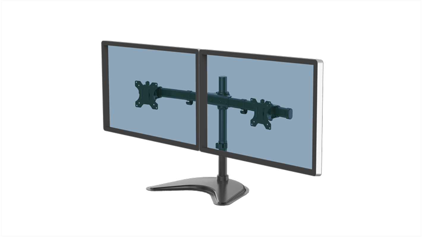 Fellowes Desk Mounting Monitor Arm for 2 x Screen, 27in Screen Size