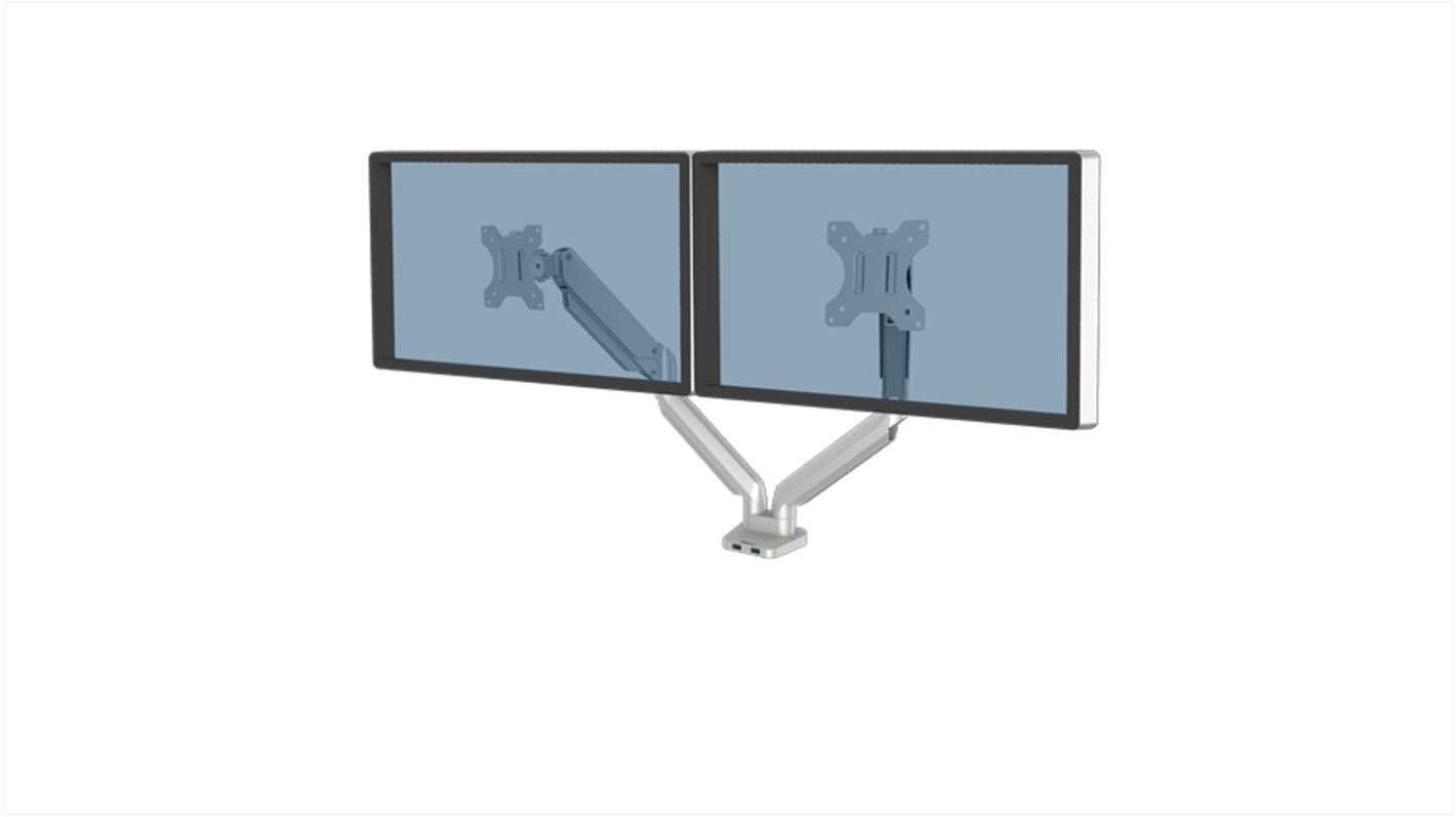 Fellowes Desk Mounting Monitor Arm for 2 x Screen, 812.8mm Screen Size