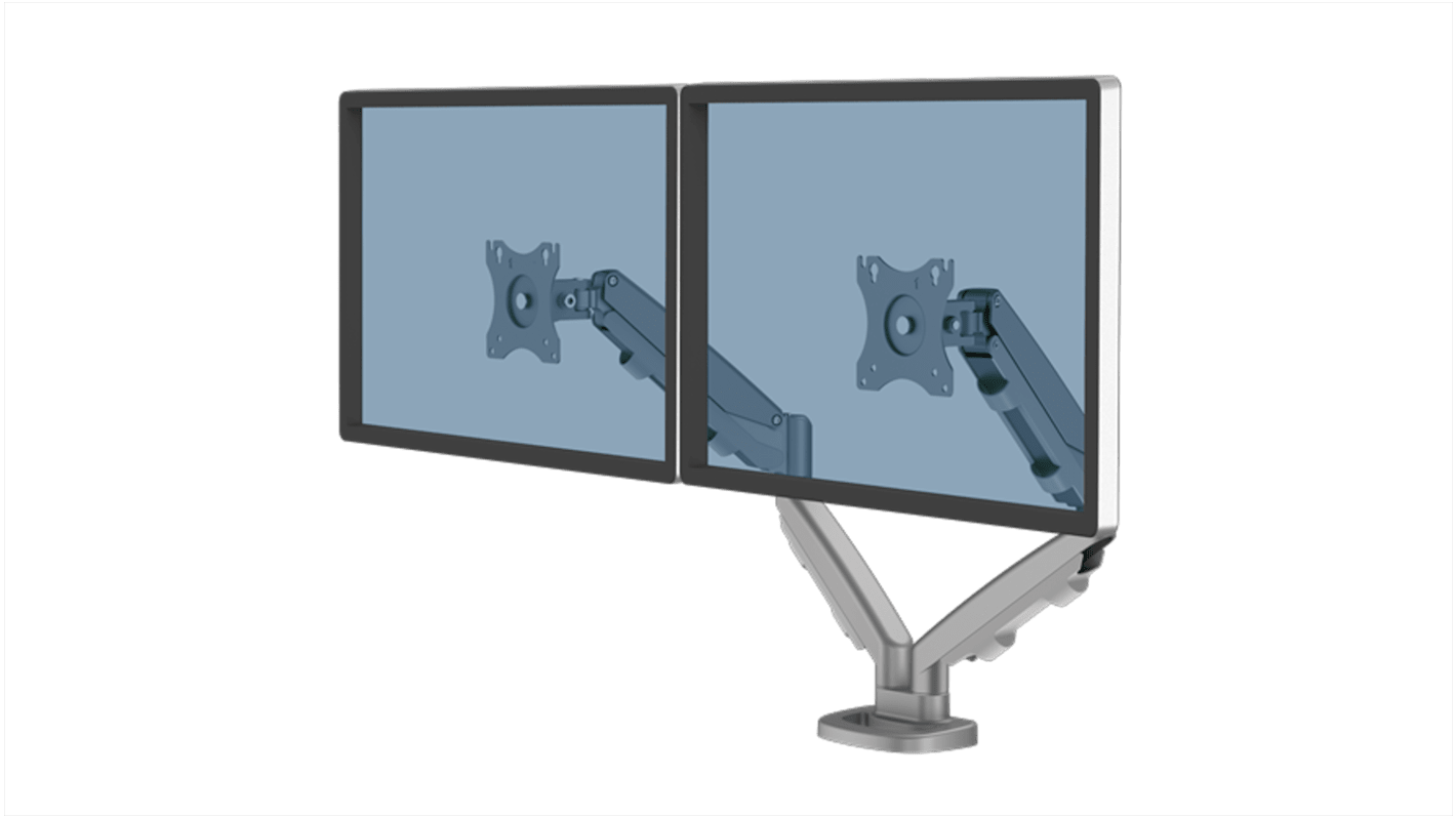 Fellowes Desk Mounting Monitor Arm for 2 x Screen, 40in Screen Size