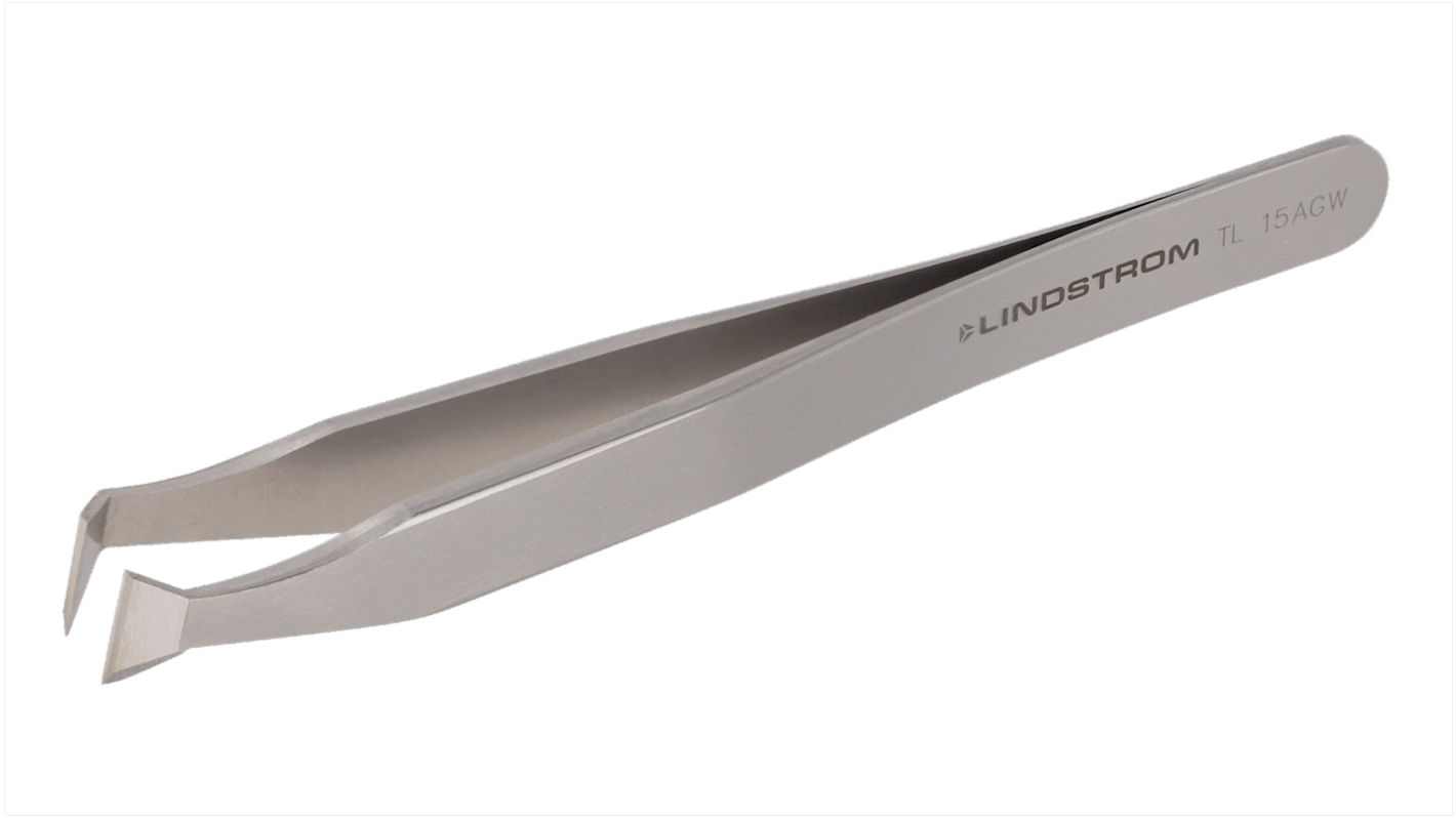 Lindstrom 115 mm, Stainless Steel, Angle, Tweezer