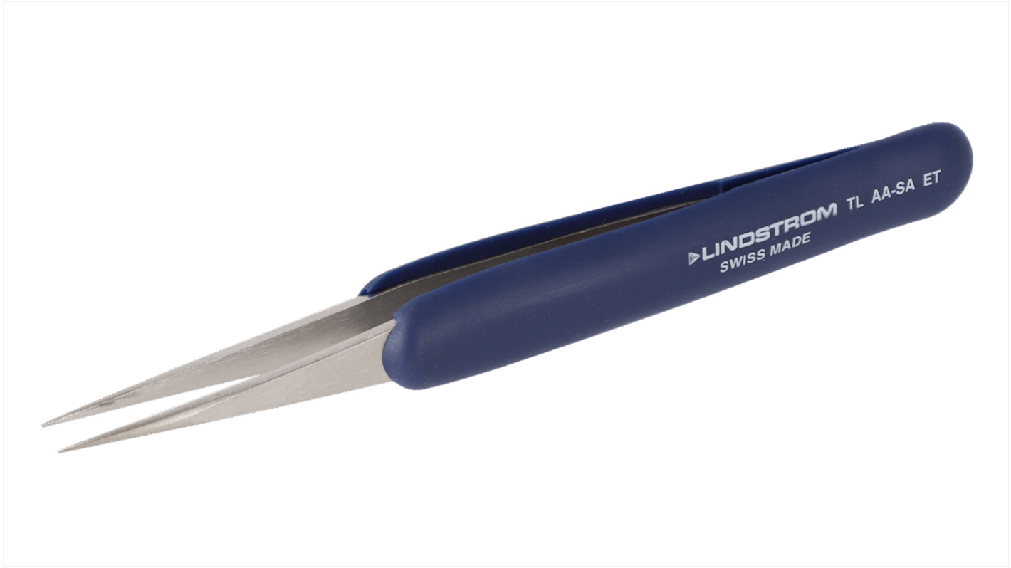 LINDSTRÖM TL AA-SA-ET Edelstahl Pinzette, 122 mm Gerade, Spitze Gerade Antimagnetisch