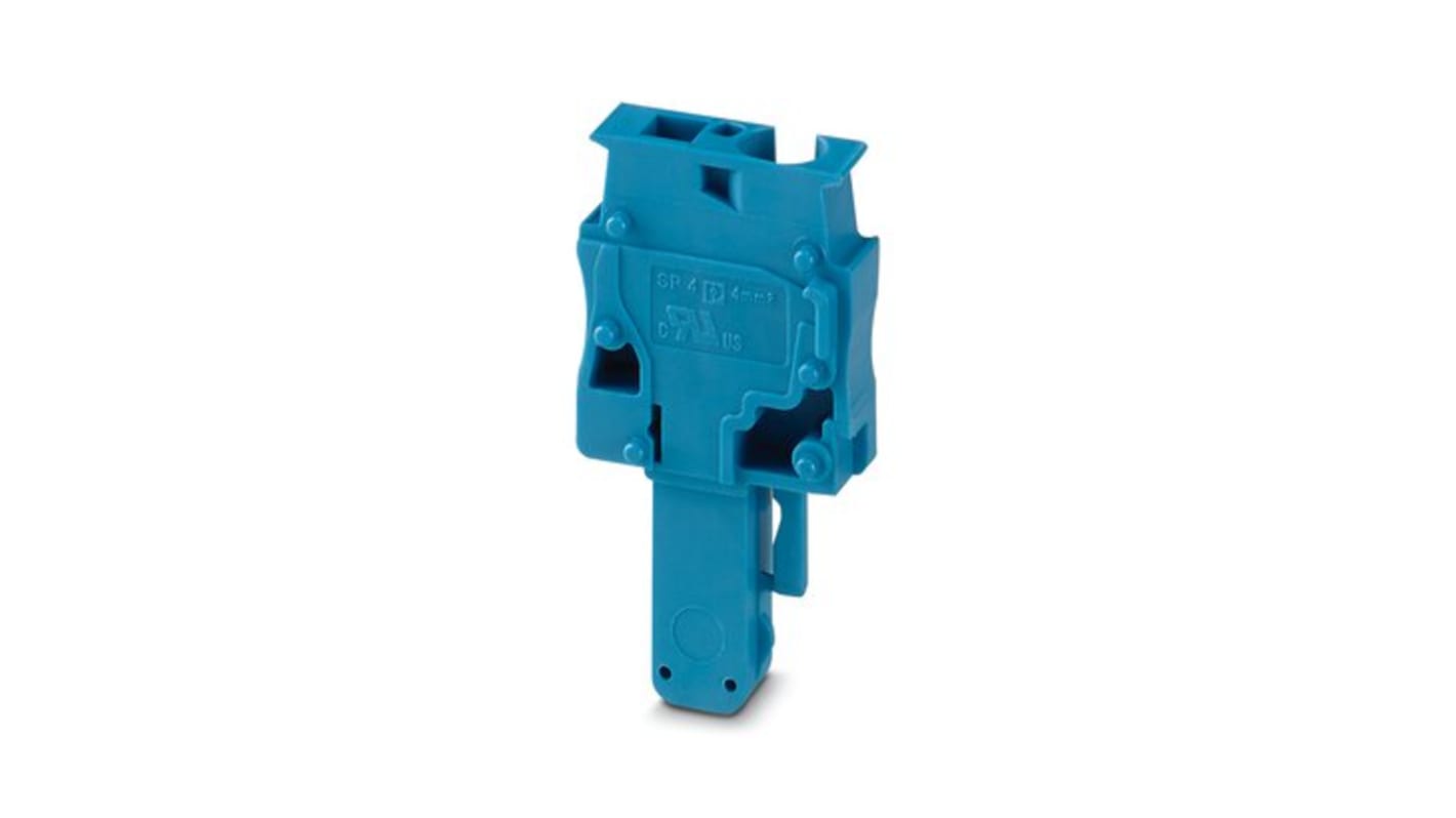 Phoenix Contact SP 4/ 1-M BU Series Terminal Plug for Use with Din Rail, 32A