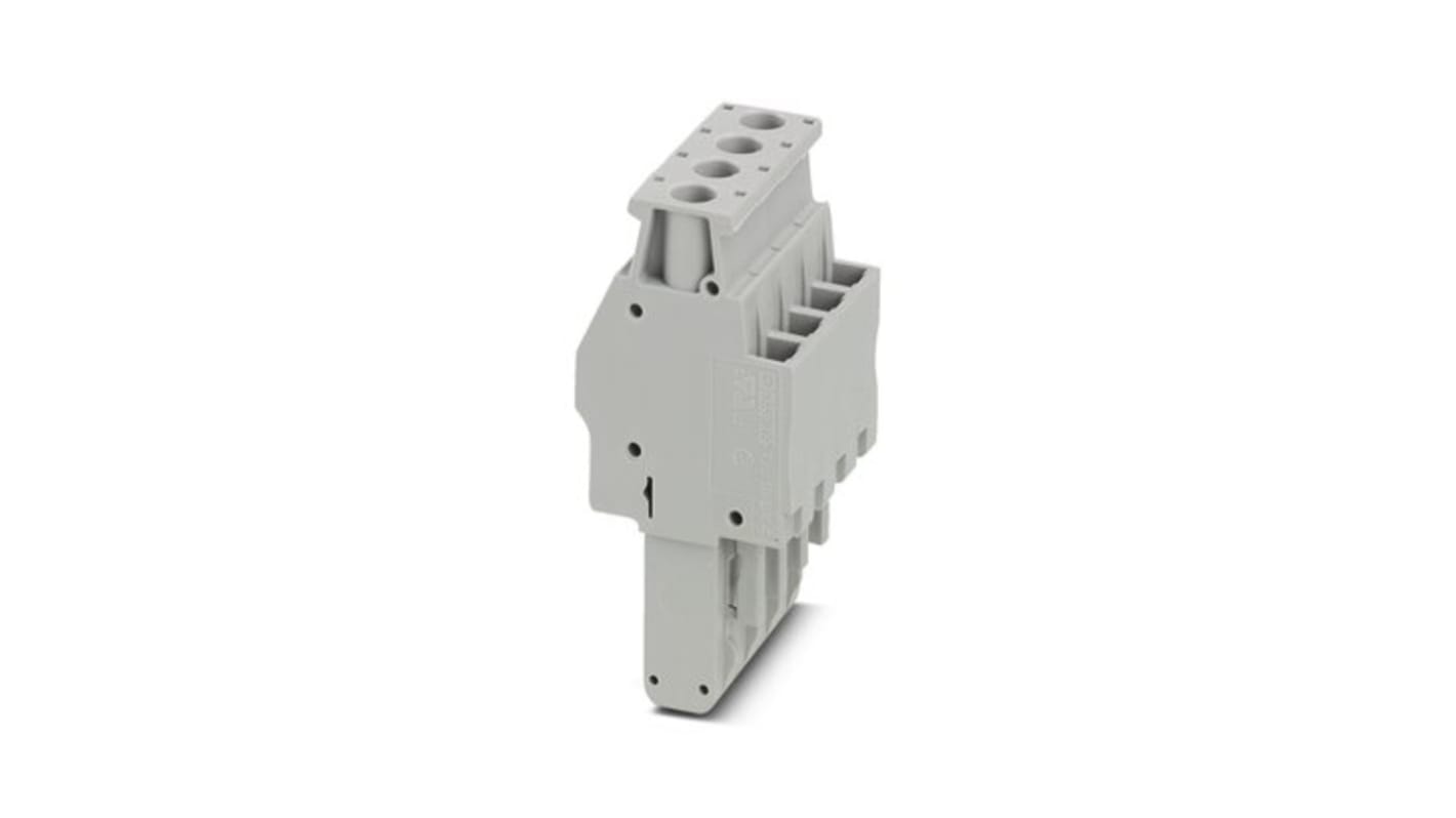 Phoenix Contact UPBV 4/ 4 Series Terminal Plug for Use with Din Rail, 32A