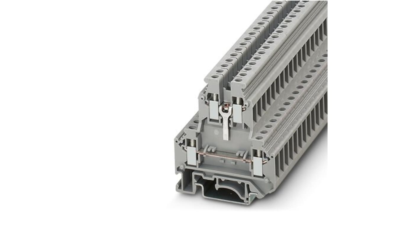 Phoenix Contact 3048027 UKK 5-BE Series Grey, 4mm², 2-Level, Screw Termination