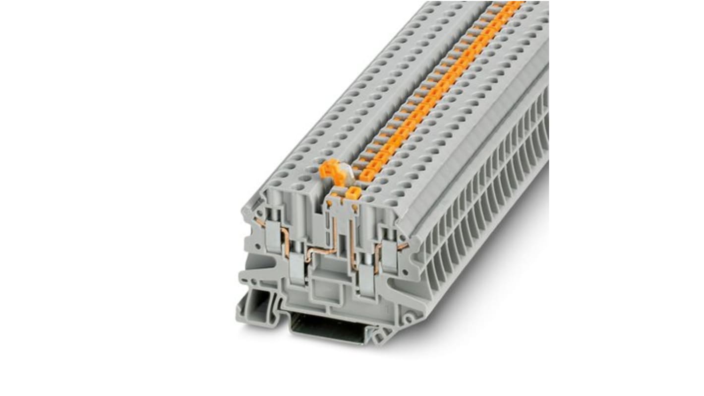 Phoenix Contact 3057283 UT 4-QUATTRO-MTP/P RD Series Red, 4mm², 1-Level, Screw Termination