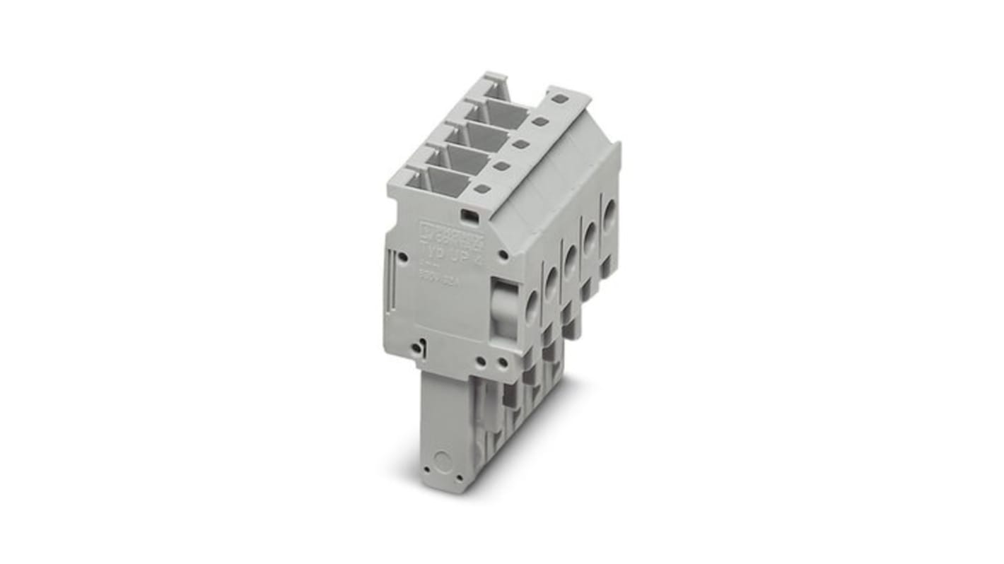 Phoenix Contact UP 4/ 5 Series Terminal Plug for Use with Din Rail, 32A