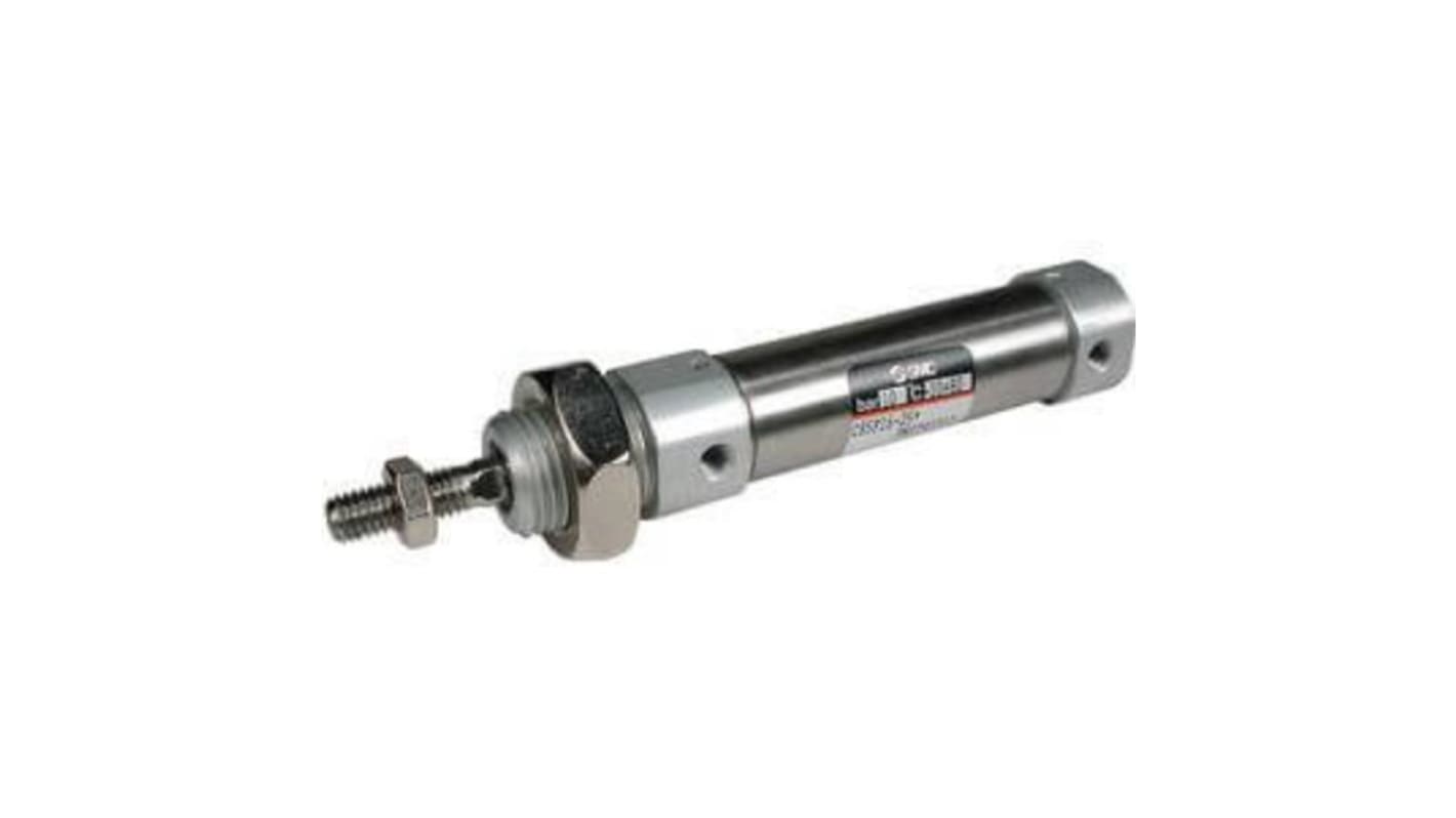 SMC Double Acting Cylinder - Cylinder Series C85, 25mm Bore, 160mm Stroke, C85 Series, Double Acting