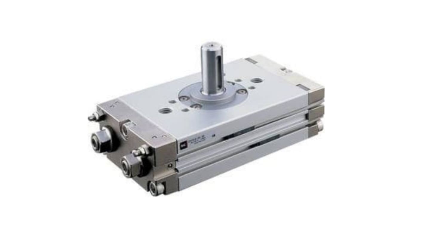 SMC CRQ2 Series 10 bar Double Action Pneumatic Rotary Actuator, ±5° Rotary Angle, 20mm Bore