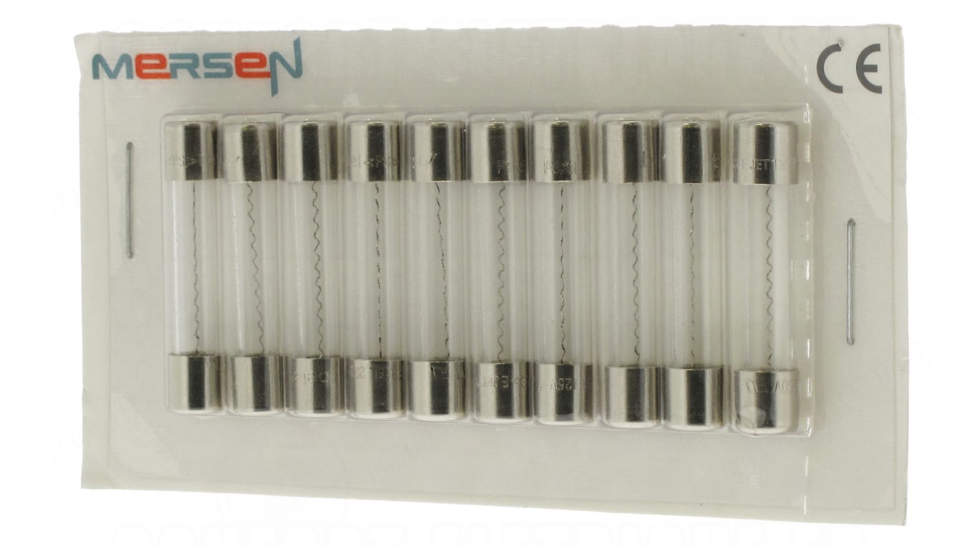 Mersen 315mA F Glass Cartridge Fuse, 6.3 x 32mm