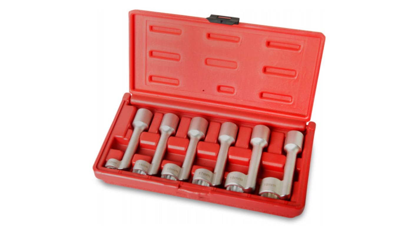 SAM 104 Series 6-Piece Combination Spanner Set, 12 mm, 14 mm, 16 mm, 17 mm, 18 mm, 19 mm, Steel