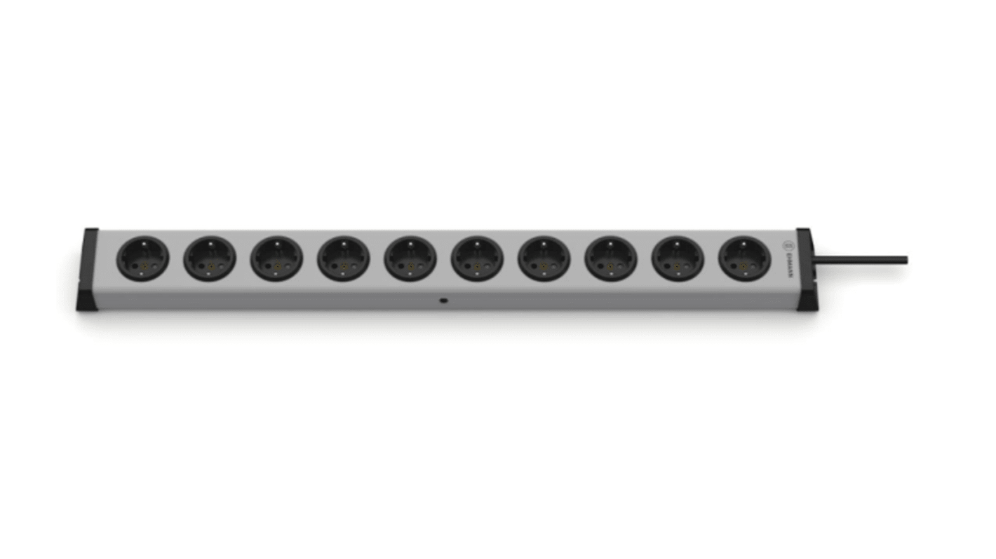 Bodo Ehmann Type F - German Schuko 10 Gang Power Distribution Unit, 3m Cable, 16A, 250 V