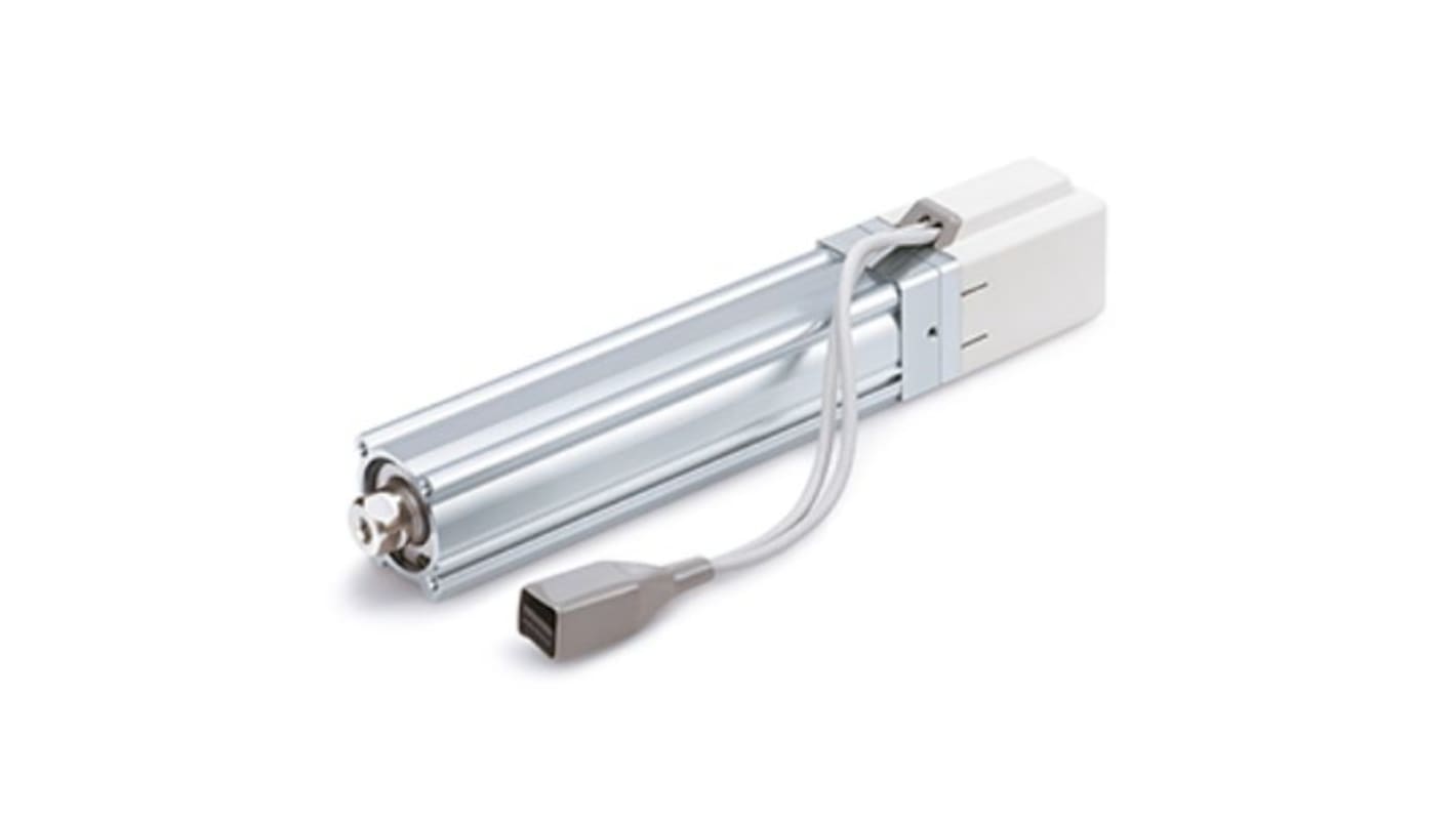 Actionneur linéaire électrique, SMC, 24V c.c., 30kg, 125mm/s, 300mm, série LEY