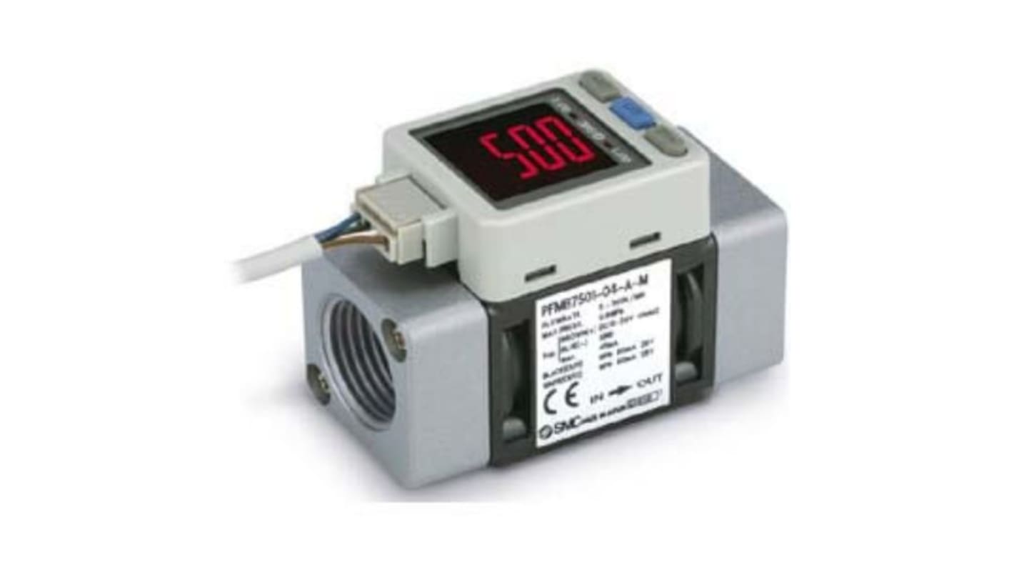 Rs-Online Sensore di flusso SMC per Aria secca N2 flusso 5 l/min → 500 L/min