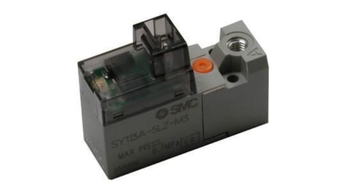Electrodistributeur pneumatique SMC série SY100 fonction 3 Port Solenoid Valve, Solénoïde, Métrique M3